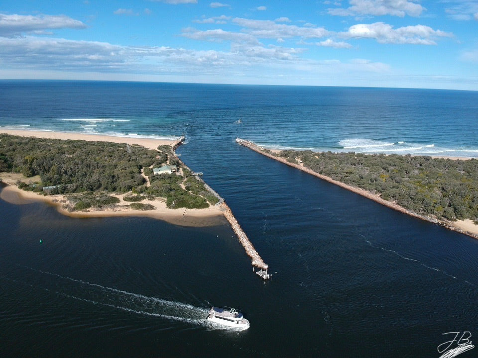 Lakes Entrance From Above - Framed Print